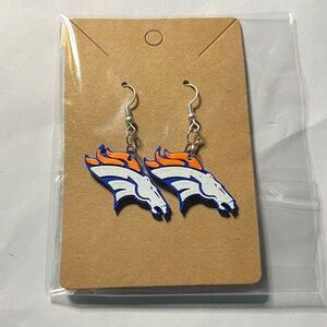 Denver Broncos Earrings Hooks by 3D Print